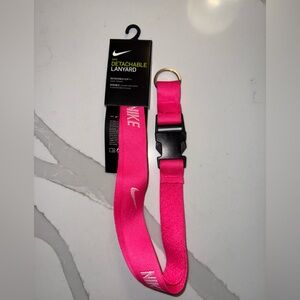 Nike Vibrant Pink Lanyard with Clip